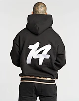 black oversized hoodie